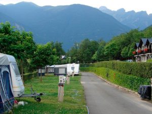 camping con rulotte en Biescas